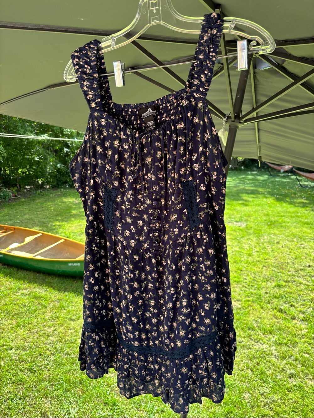 Floral romper with built-in shorts